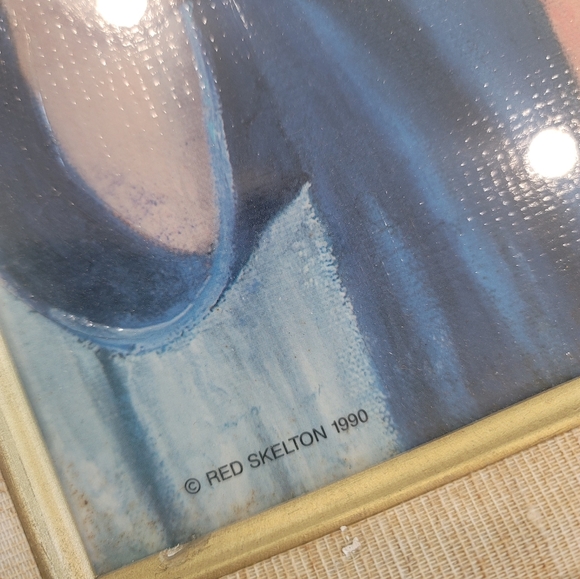 Red Skelton "The Wood Carver" numbered 595/5000 Signed framed art. Rare vintage - Picture 10 of 11